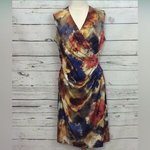 Ralph Lauren Multicolor sleeveless floral sheath dress